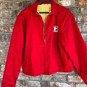 vintage 70s or 80s Bonner full zip red jacket with logo